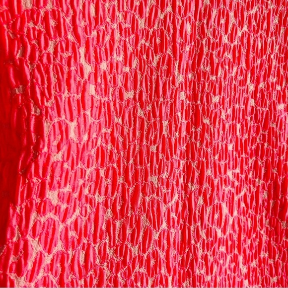 Banana Republic Piped Neon Jacquard Leopard Cheetah Floral Print Shift Dres SZ 8 - Picture 3 of 8